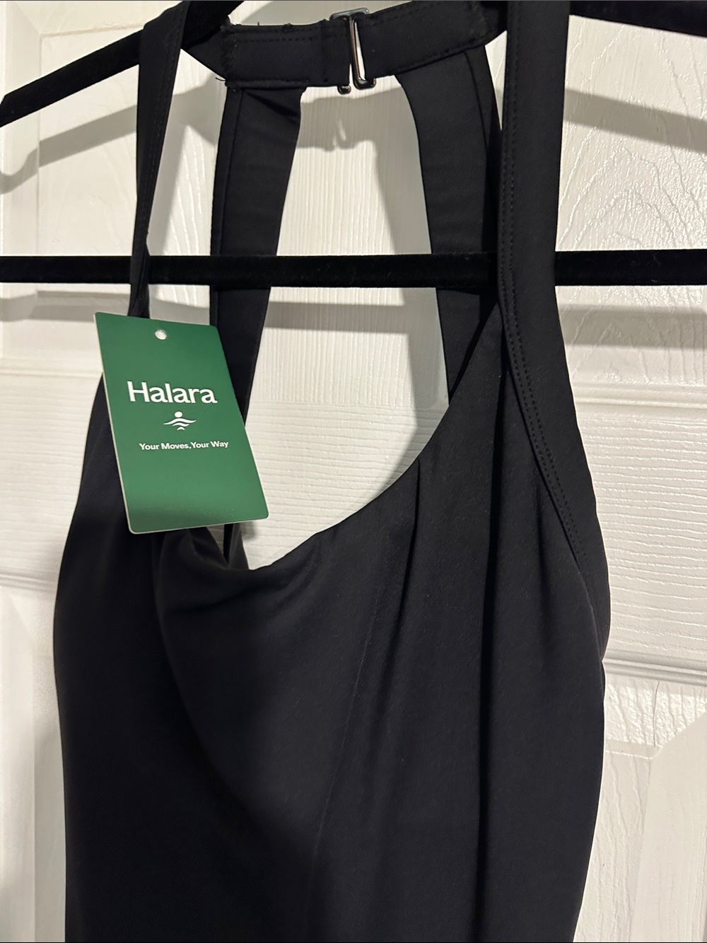 HALARA Black Halter Dress